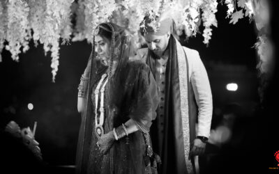 Richa and Ashutosh’s Wedding – A Perfect Harmony of Contrasts showcasing Rajput Traditions with Modern Elements